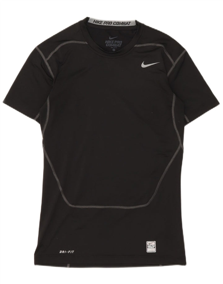 NIKE Herren Dri Fit Graphic T-Shirt Top Large Schwarz