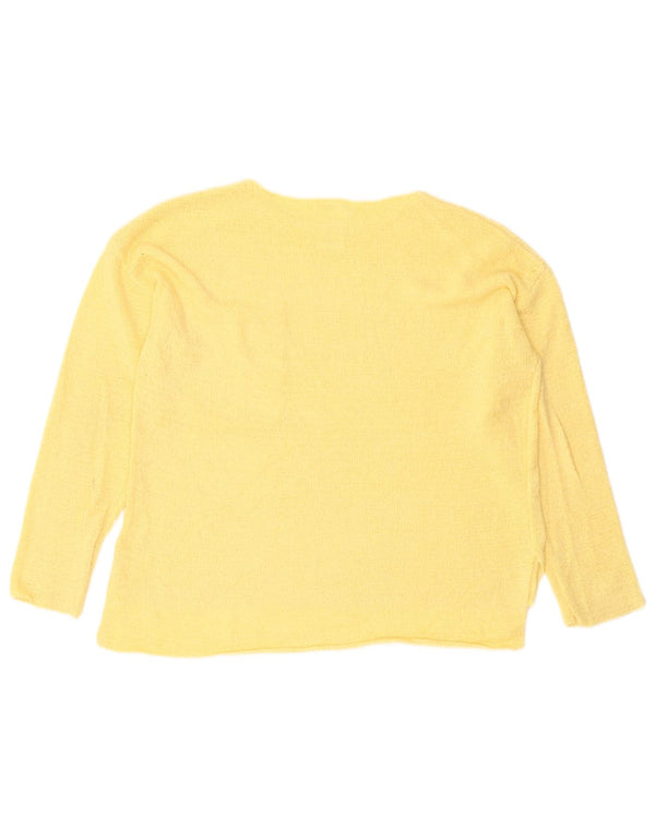 Zara Mädchen-Pullover mit U-Boot-Ausschnitt, 11–12 Jahre, Gelb