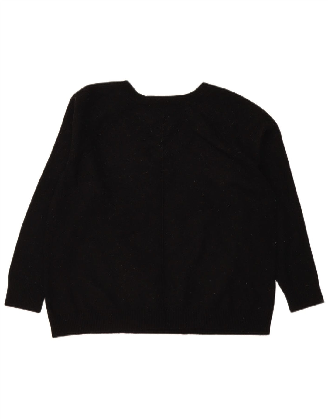 Gap Damen-Pullover mit V-Ausschnitt, UK 16, Größe L, schwarzes Nylon
