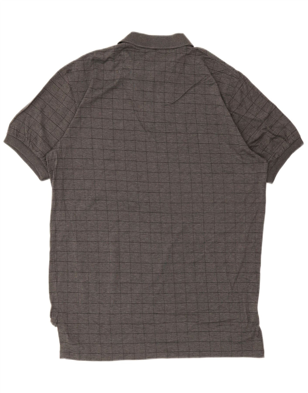 POLO RALPH LAUREN Herren-Poloshirt aus mittelgrau karierter Baumwolle