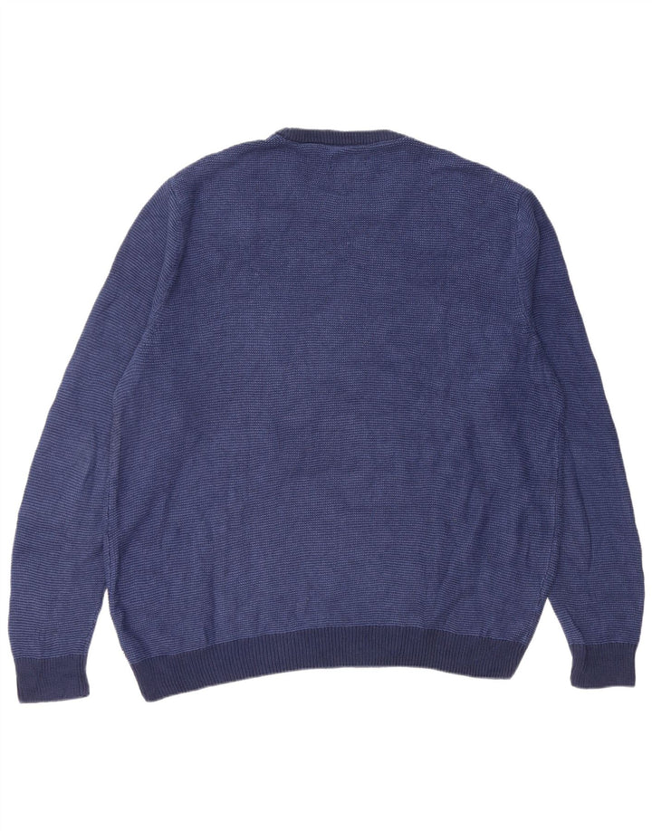 Chaps Herren-Pullover mit Rundhalsausschnitt, XL, marineblau, Baumwolle