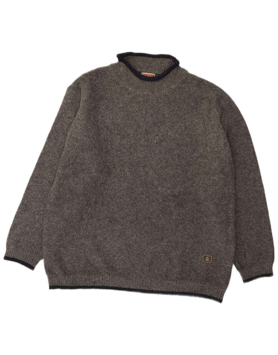 Invicta Herren-Pullover mit Rollkragen, XL, graue Wolle