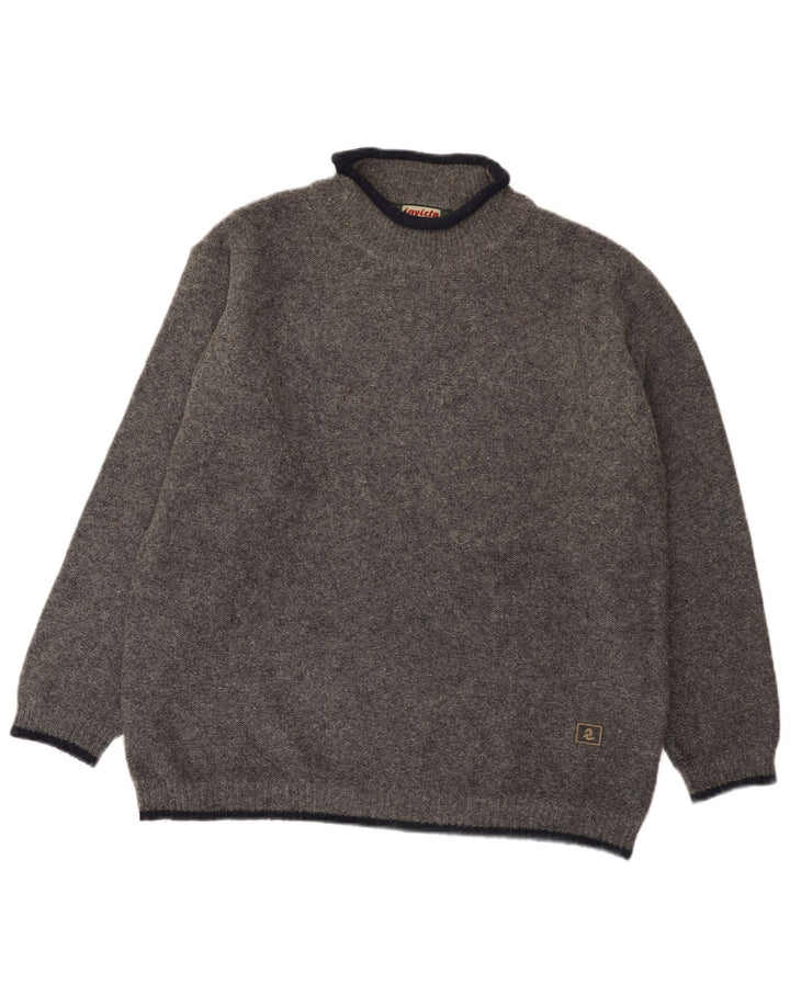 Invicta Herren-Pullover mit Rollkragen, XL, graue Wolle
