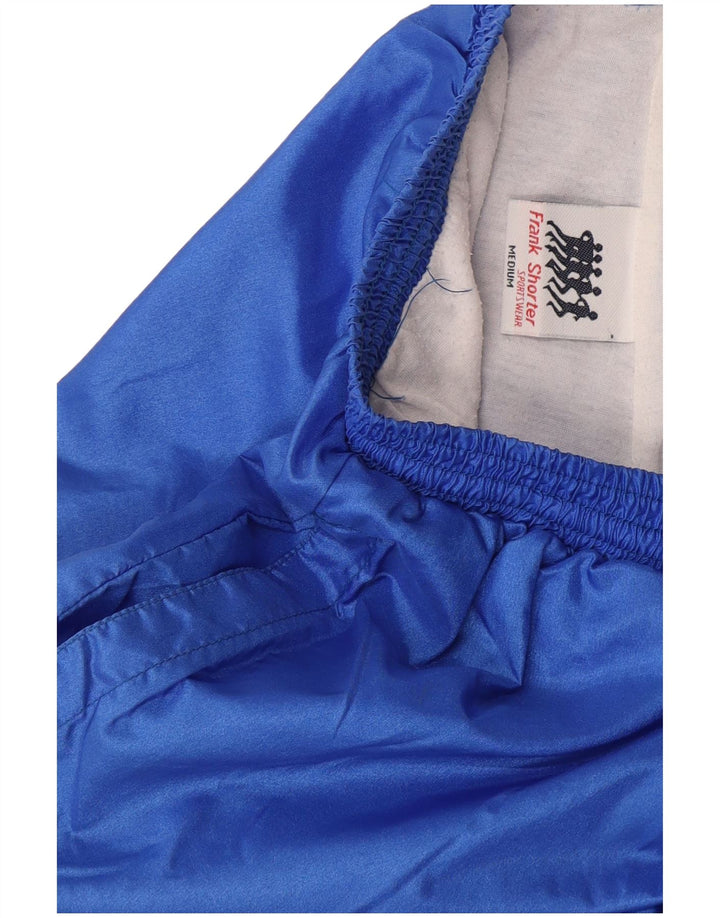 Frank Shorter Herren-Trainingsanzug aus mittelblauem Colourblock-Nylon