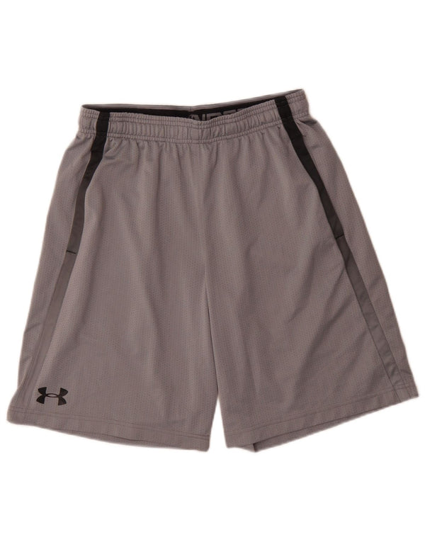 Under Armour Herren-Sportshorts mit lockerer Passform, Mittelgrau, Polyester, Sport