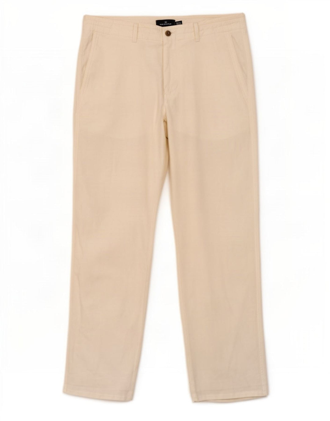 Marks & Spencer Herren Blue Harbour Gerade Chinohose W34 L29 Weiß