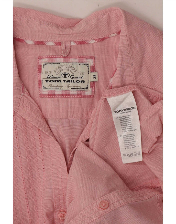 Tom Tailor Damen Smokinghemd EU 38 Mittelrosa Baumwolle