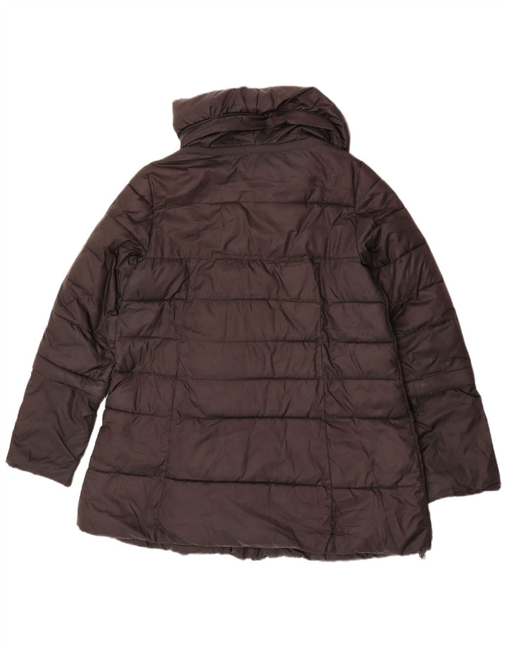 Geox Respira Damen Übergroße wattierte Jacke UK 10 Small Schwarz Polyester