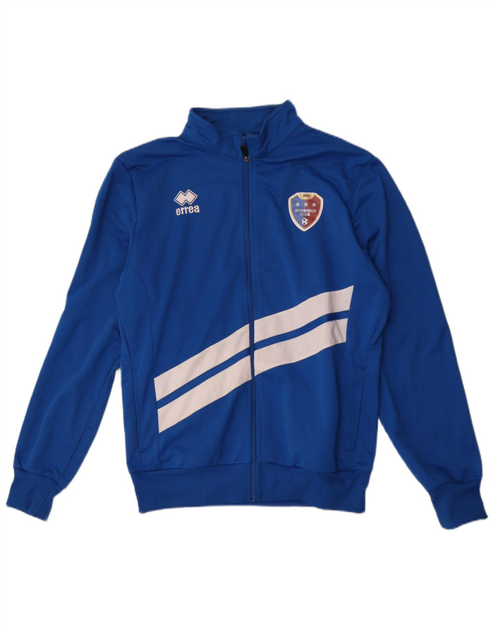 Errea Herren-Trainingsanzug-Oberteil, Jacke, XL, blaues Farbblock-Polyester
