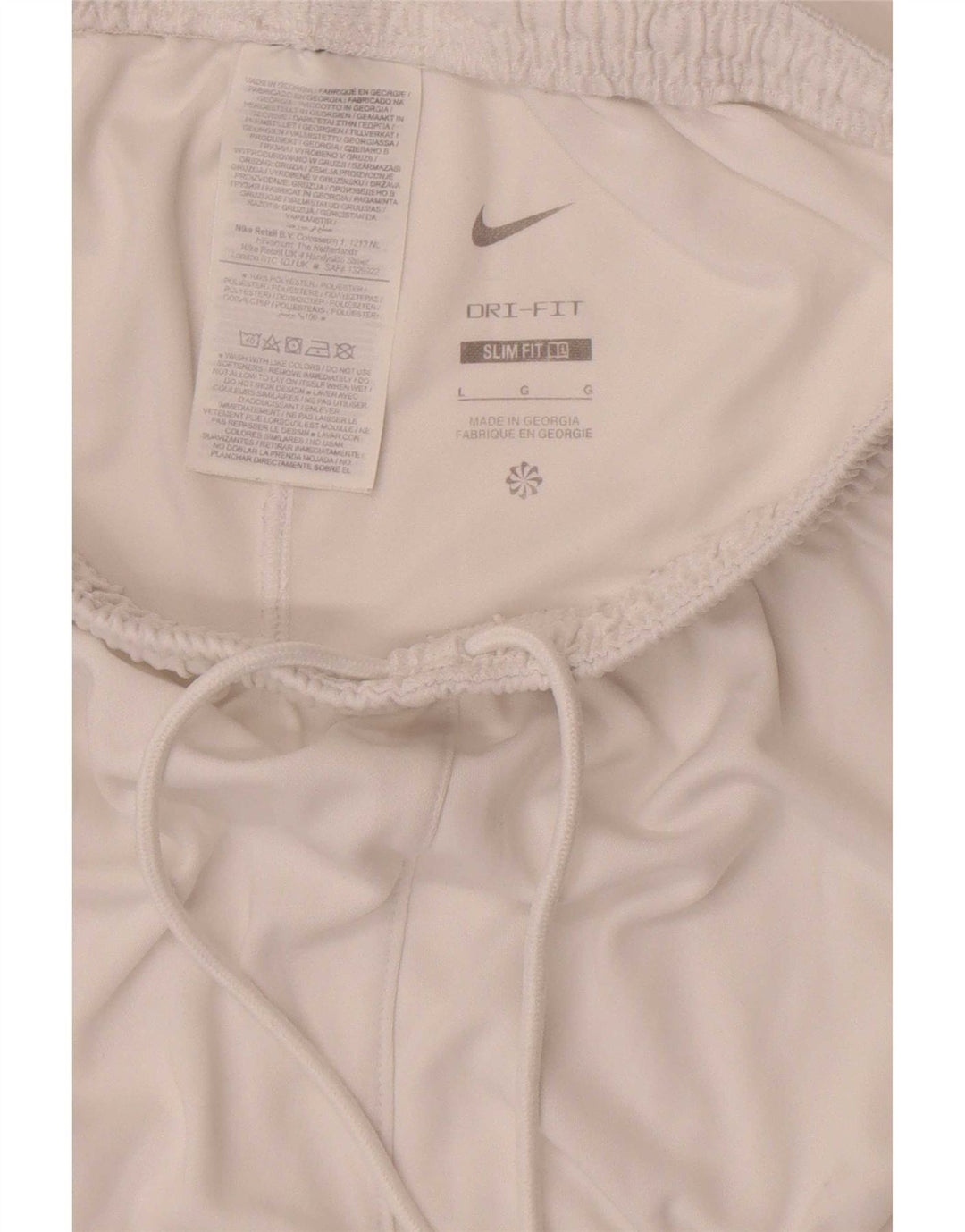 Nike Herren Dri Fit Slim Sportshorts, Größe L, Weiß, Polyester