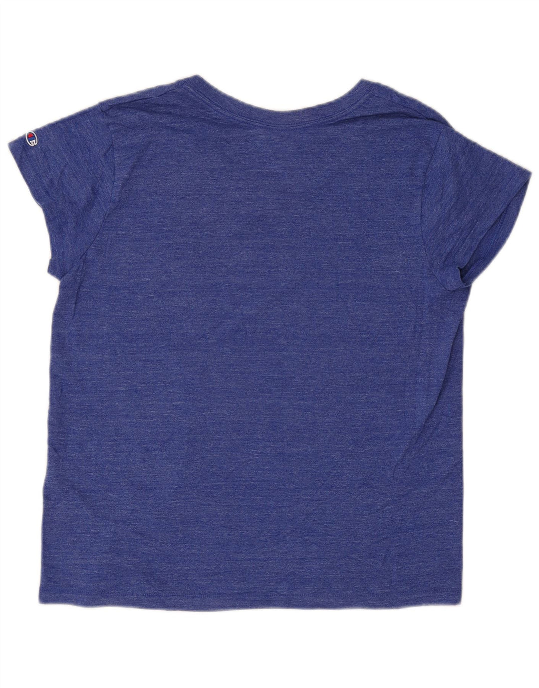 CHAMPION Damen Grafik-T-Shirt-Oberteil UK 16 Large Blau