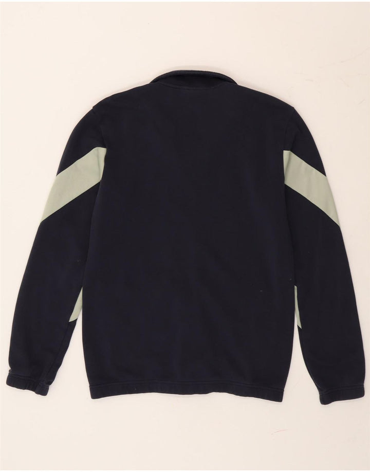 Adidas Herren-Trainingsanzug-Top-Jacke, klein, marineblau, Colourblock-Baumwolle