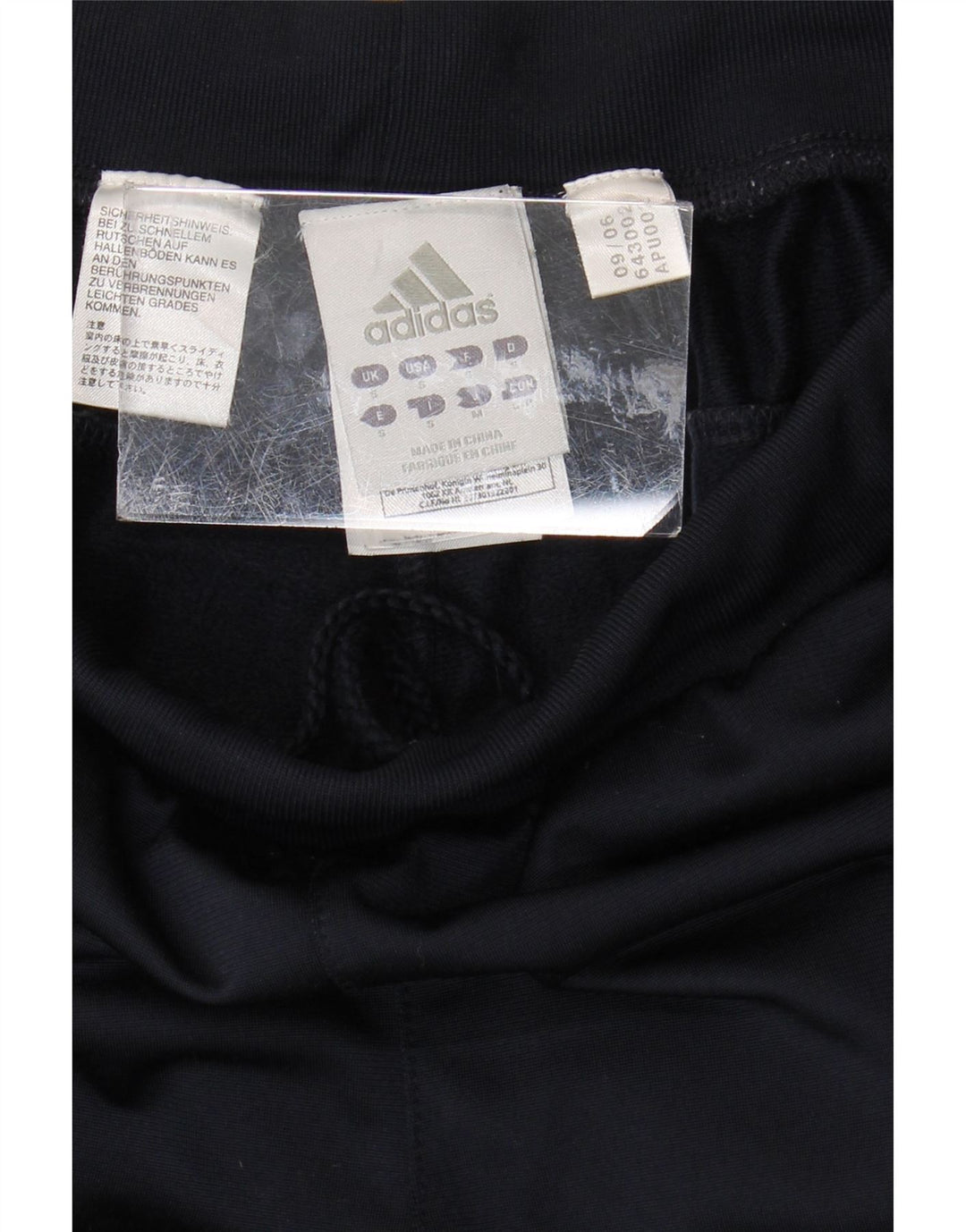 ADIDAS Mens Tracksuit Trousers Joggers Small Navy Blue Polyester
