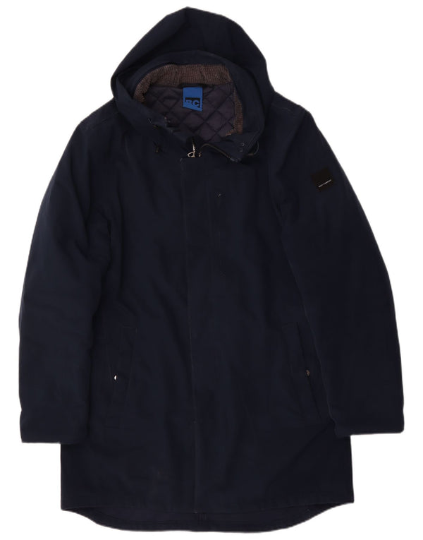 Best Company Herren-Parka mit Kapuze, UK 40, Größe L, Marineblau