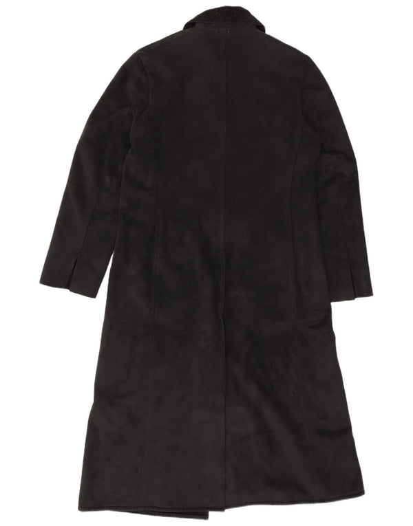 Benetton Damen Mantel UK 14 Medium Schwarz