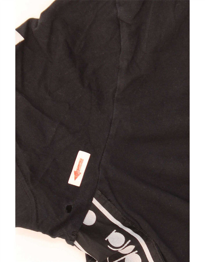 Diadora Herren T-Shirt mit Grafik, Größe S, Schwarz