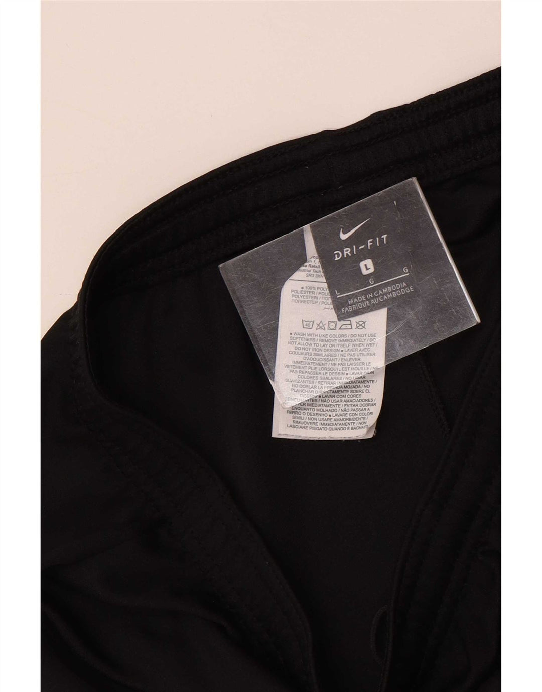Nike Herren Dri Fit Sportshorts, groß, aus schwarzem Polyester