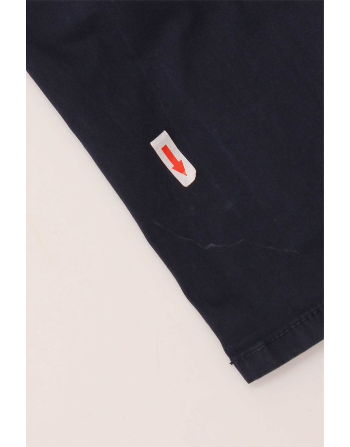Schmale, verkürzte Herrenhose von Zara, EU 40, Mittel W31 L26, Marineblau