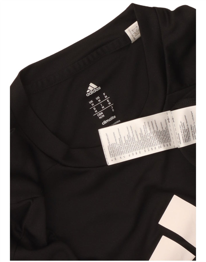 Adidas Herren Climalite Graphic T-Shirt Top Medium Schwarz Polyester