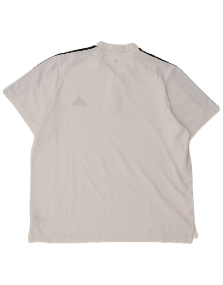 ADIDAS Herren Poloshirt XL Weiße Baumwolle