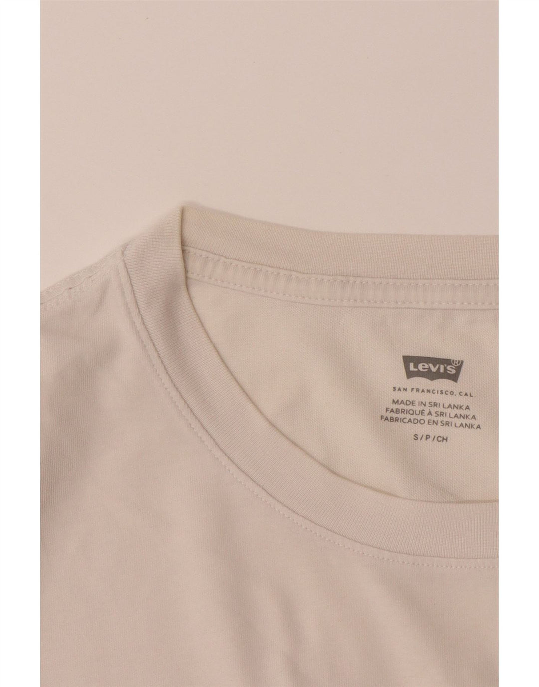 LEVI'S Womens Oversized Graphic T-Shirt Top UK 10 Small White Colourblock