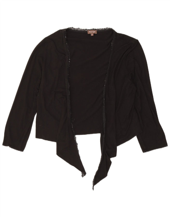 Phase Eight Damen-Cardigan zum Binden vorne, UK 14, mittlere schwarze Viskose