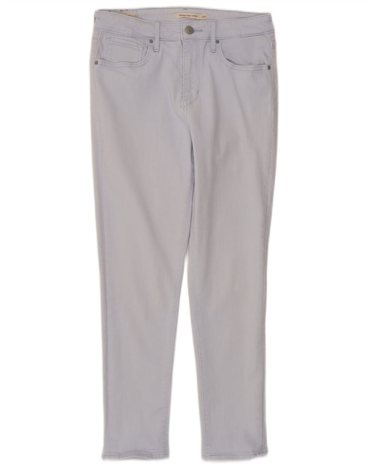 LEVI'S Damen 721 High Rise Skinny Jeans W29 L25 Blaue Baumwolle