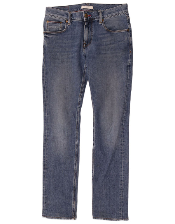 Tommy Hilfiger Damen Denton Straight Jeans W30 L34 Blaue Baumwolle