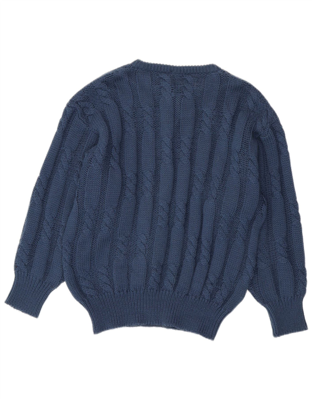 Colmar Herren-Pullover mit Knopfkragen, mittlere marineblaue Wolle
