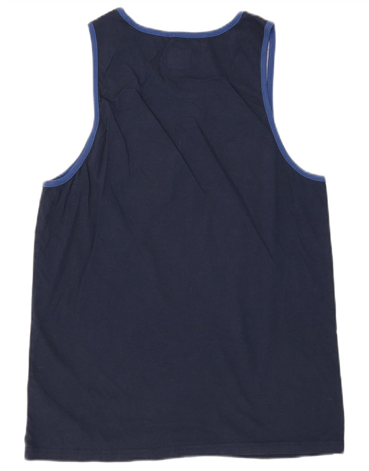 VANS Herren-Weste, Oberteil, klein, marineblau, geblümt, Baumwolle