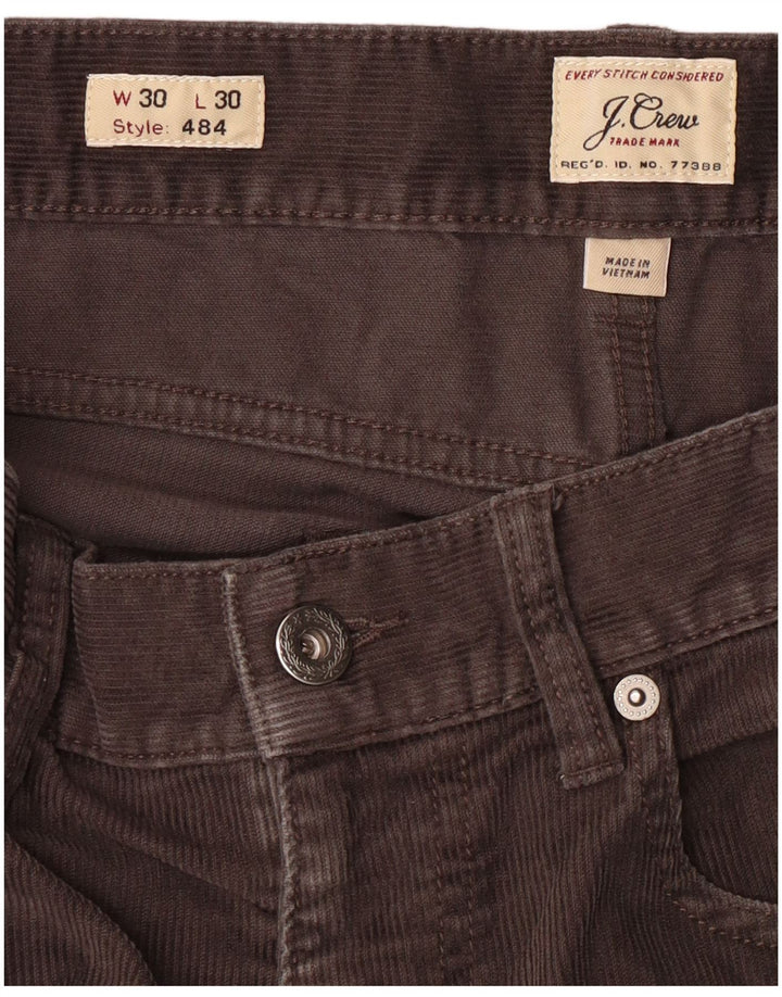 J. CREW Herren 484 Slim Cordhose W30 L30 Grau Baumwolle