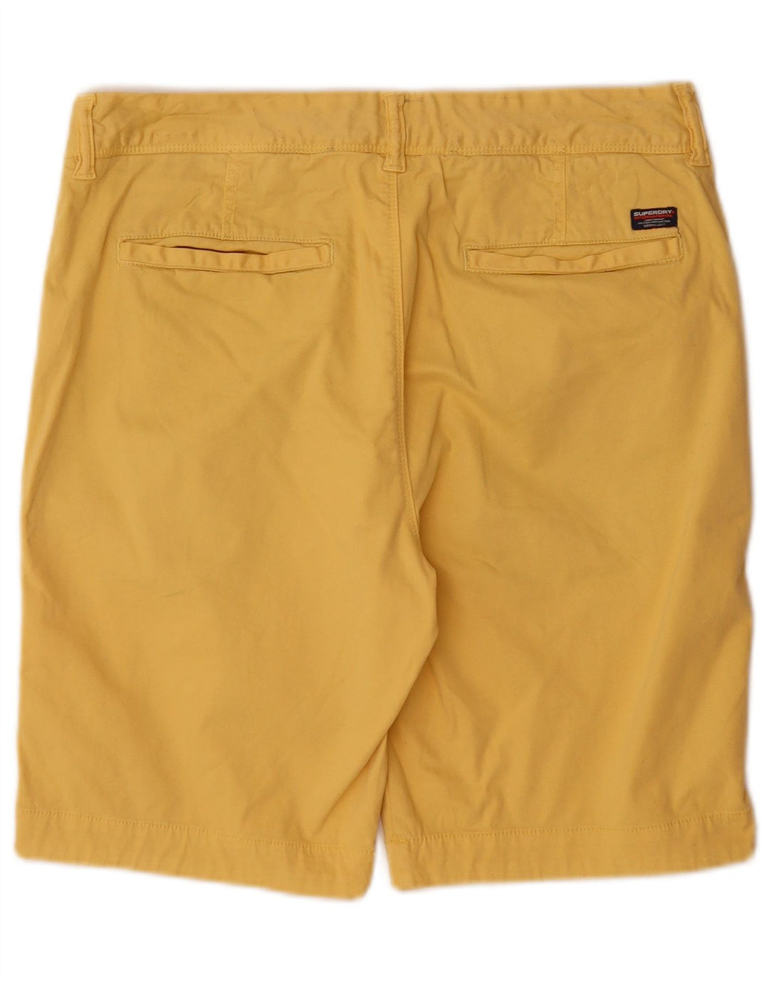 Superdry Herren Chinoshorts W33 Large Gelb Baumwolle