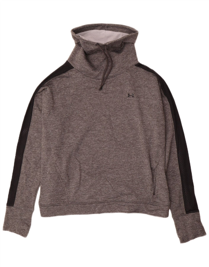 Under Armour Damen-Sweatshirt mit lockerer Passform, UK 16, Größe L, grau, Polyester