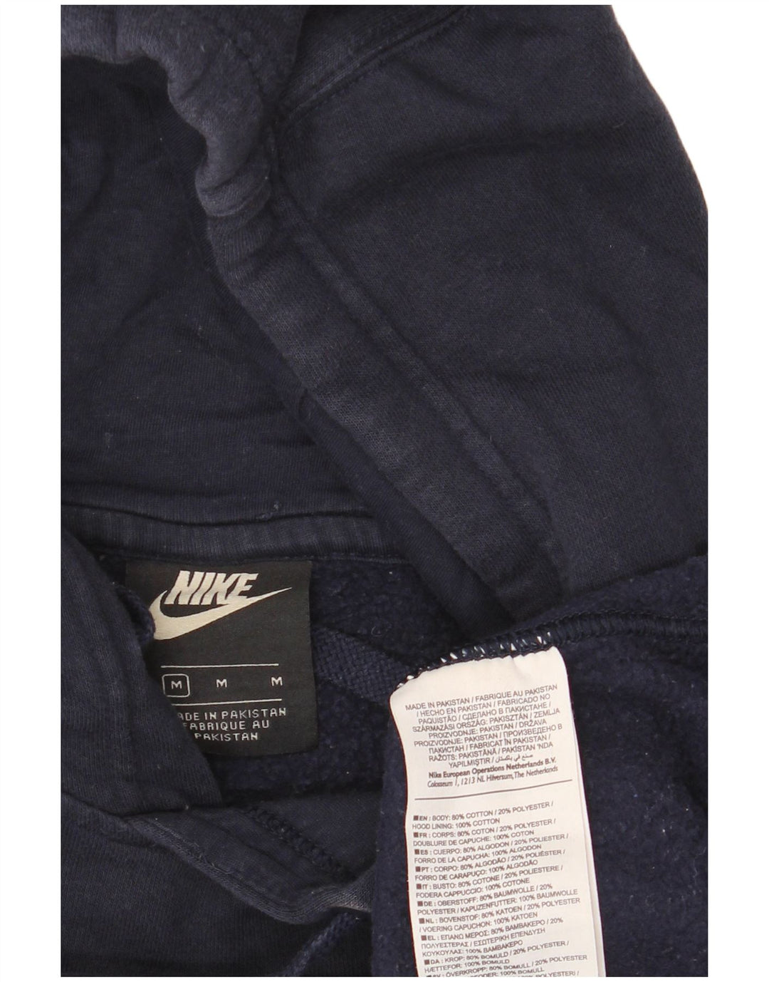 NIKE Herren-Kapuzenpullover aus Baumwolle in mittlerem Marineblau