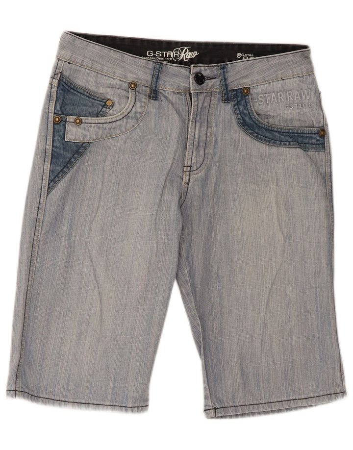 G-Star Herren Graphic Denim Shorts W32 Mittelblaue Baumwolle