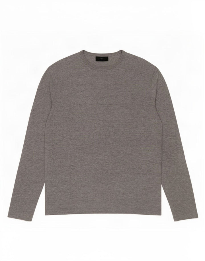 Zara Herren Top Langarm Mittelgrau