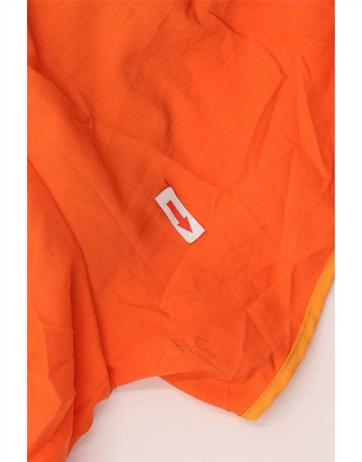 NIKE Damen Sportshorts US 4/6 Small Orange Colourblock Polyester