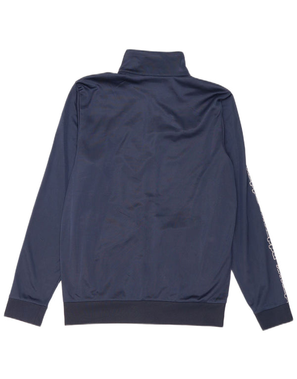 Kappa Mens Graphic Tracksuit Top Jacket Medium Navy Blue Polyester