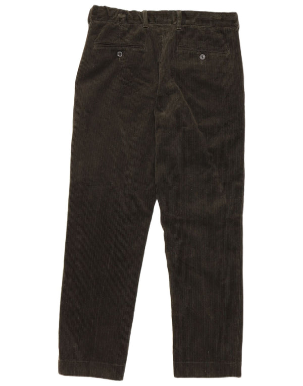 Marks & Spencer Kurze, gerade Cordhose für Damen, W32, L29, Khaki
