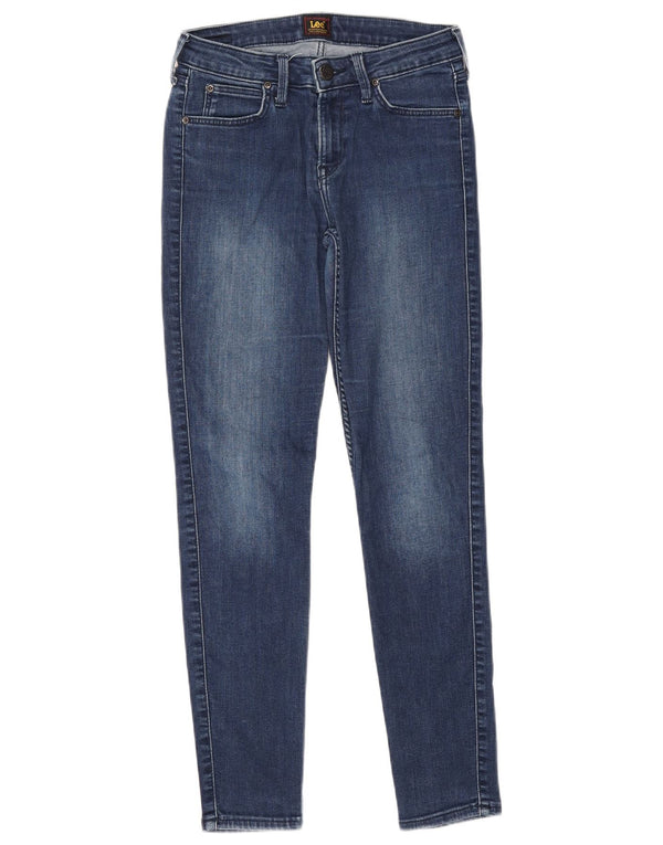 Lee Damen Scarlett Skinny Jeans W27 L31 Blaue Baumwolle