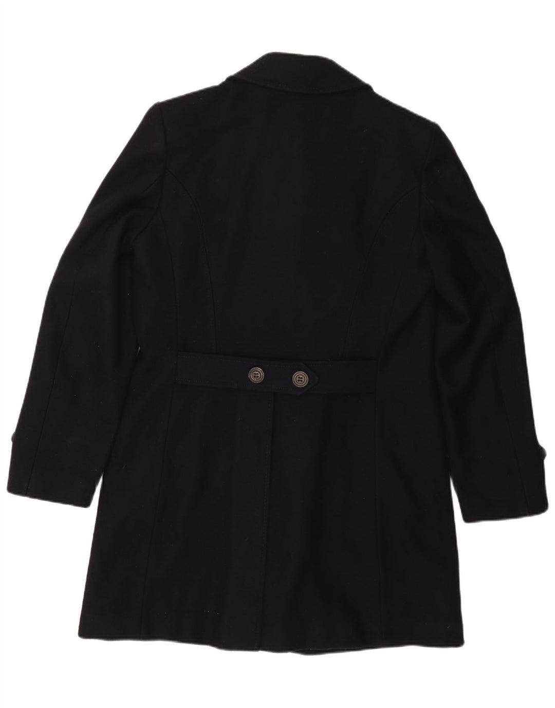 Vintage Herren Sherpa Zweireiher Mantel UK 36 Small Marineblau