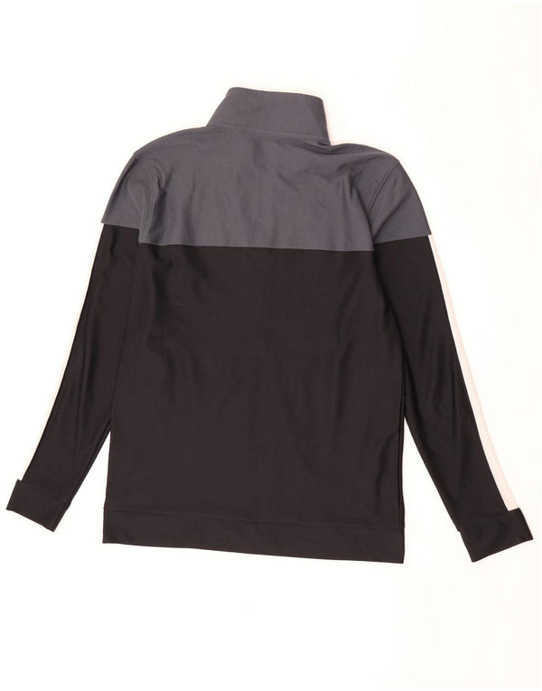 Under Armour Damen-Trainingsanzugoberteil, UK 14, Mittelschwarz, Farbblock
