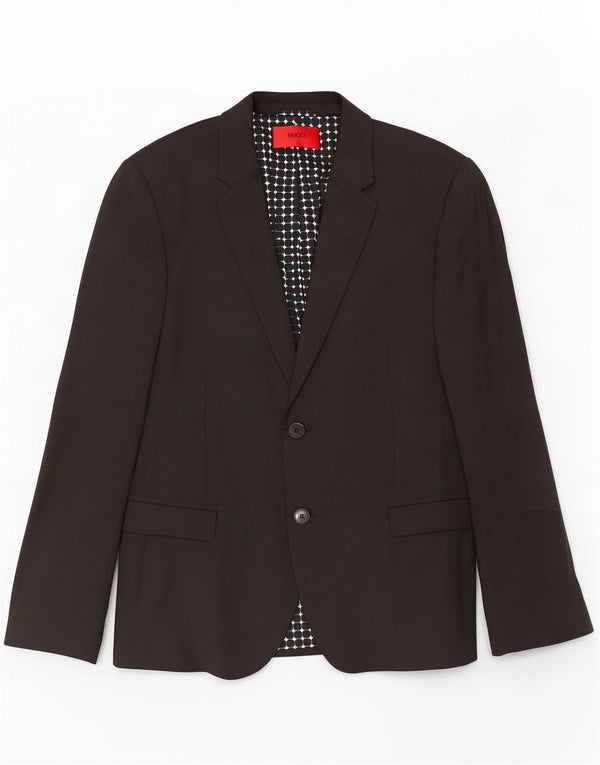 Hugo Boss Herren 2-Knopf-Blazerjacke EU 44 XS Schwarz