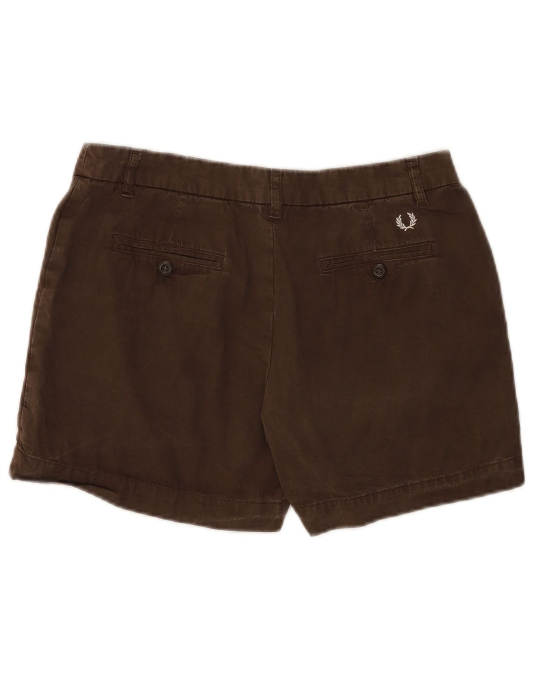 FRED PERRY Damen Chinoshorts IT 44 Medium W29 Braune Baumwolle