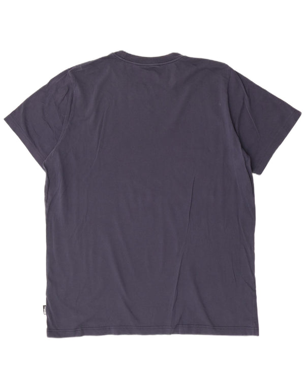 Jack Wolfskin Herren Regular Fit Graphic T-Shirt Top 2XL Marineblau Baumwolle