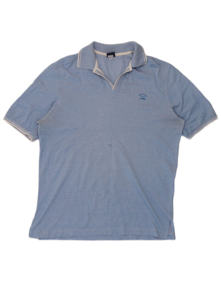 Paul & Shark Herren Poloshirt Mittelblau meliert