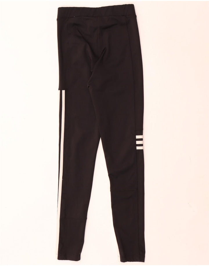 Adidas Damen Leggings UK 4/6 XS Schwarz Polyester