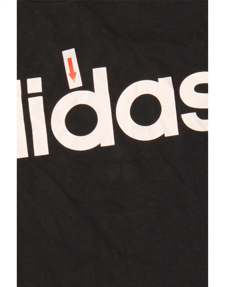 Adidas Damen Graphic Vest Top UK 8 Small Schwarz
