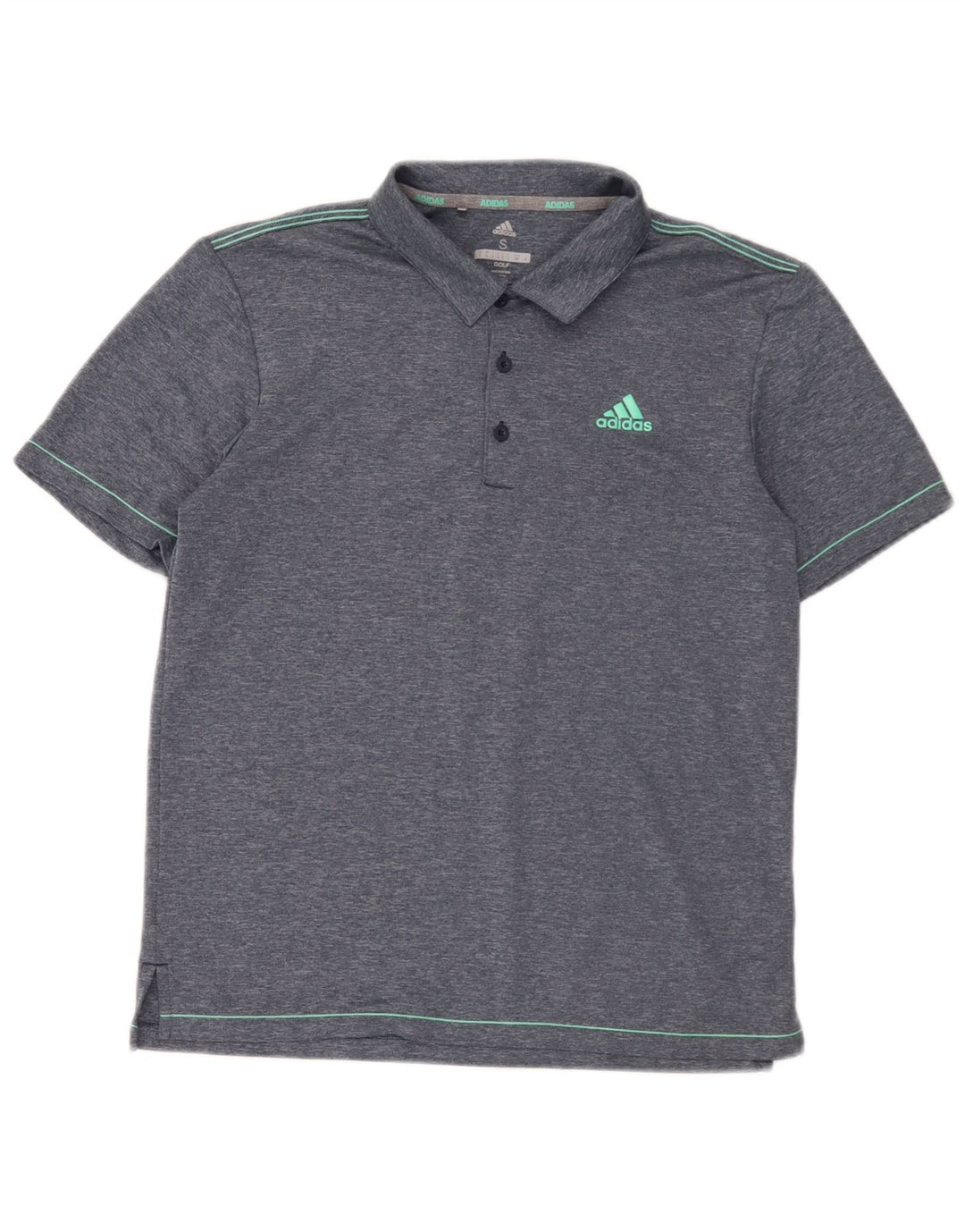 Adidas Herren Golf-Poloshirt, klein, blau, Polyester