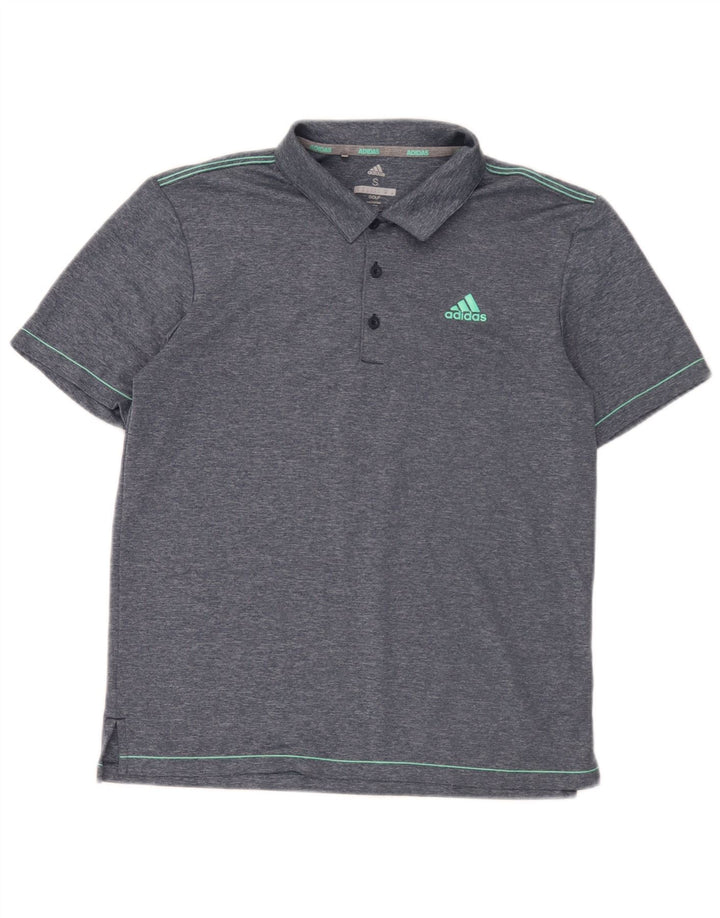 Adidas Herren Golf-Poloshirt, klein, blau, Polyester
